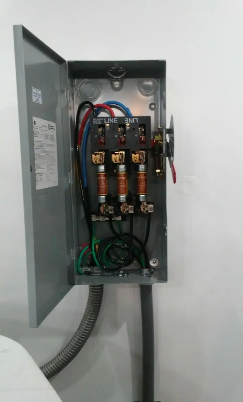 Three-phase disconnect switch installed for Electrical Wiring & Rewiring in Spring Lake