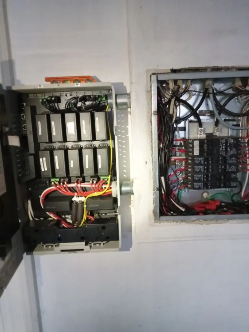 Electrical panel upgrade completed for Security Camera Wiring in Spring Lake